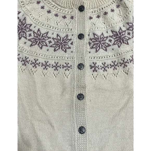 Dale of Norway Women's Sweater Cardigan Fair Isle New Wool Vintage Size 42 M/L - Picture 8 of 12